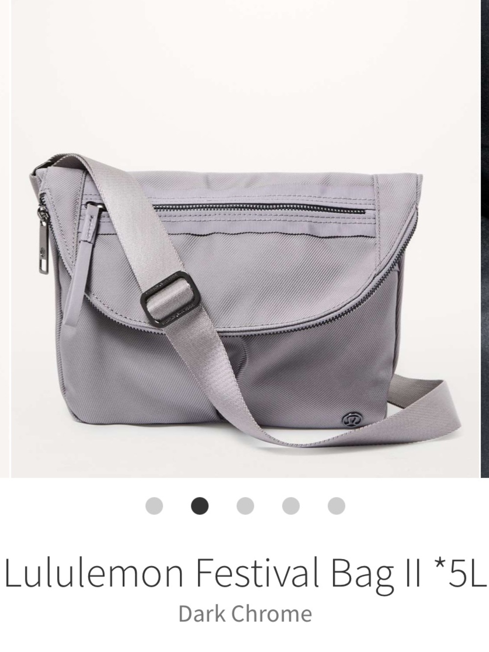lululemon athletica Festival Bag II - Light Gray/Chrome
